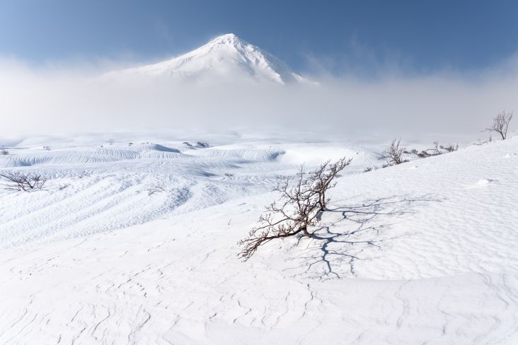 Winter in the land of Volacnoes